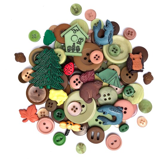 Buttons Galore and More 50+ Novelty Buttons for Sewing & Craft – Outdoors Theme Buttons
